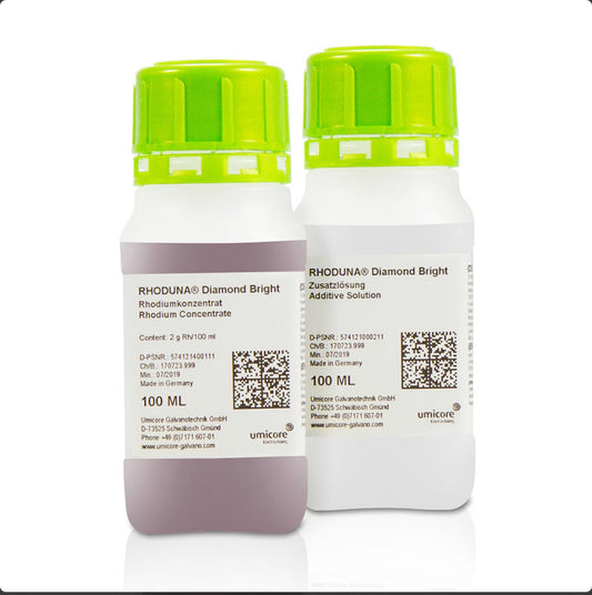 Umicore®  Diamond Bright  Rhodium Concentrate 2 Gram Bottle