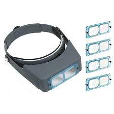 BINOCULAR MAGNIFIER VISOR includes 4 glass lenses