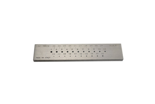 Tool Steel Draw Plate - Round, 31 Holes, D