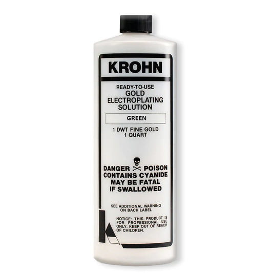 Krohn GREEN Ready-to-Use Gold Electroplating Solutions